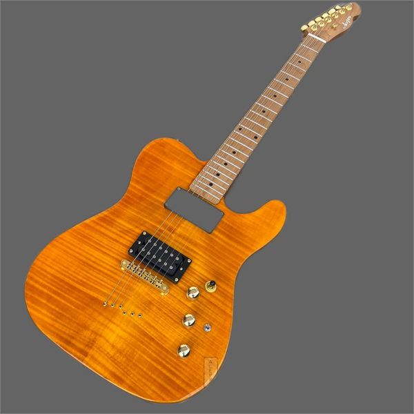 

acepro yellow flame maple tl electric guitar