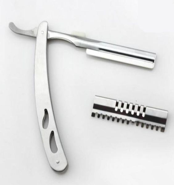 

whole professional 2 in 1 hair scissors 440c shavers straight razor thinning shears cutting barber hairdressing scissors 5455285