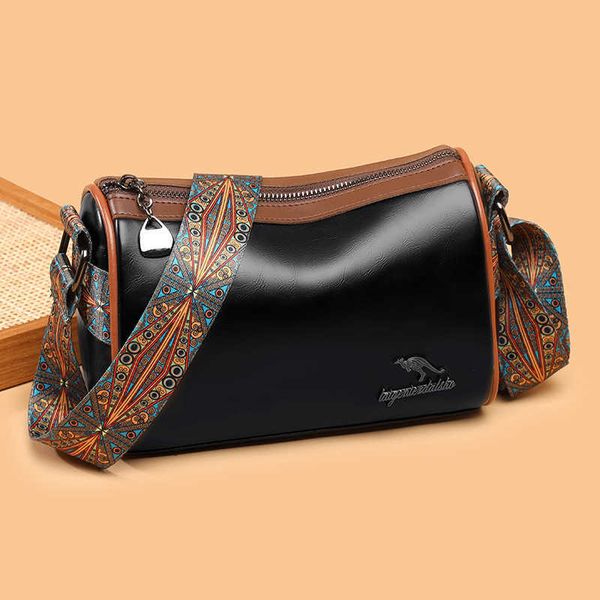 

soft leather women's bag cylinder bag women's new pillow bag large women's versatile fashion one-shoulder messenger bag