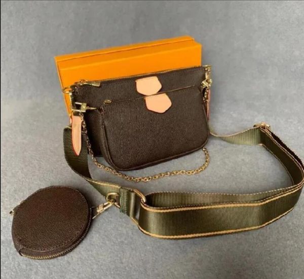 

3 pcs set favorite genuine leather bags women crossbody purse messenger bags handbags flowers designers shoulder lady shopping bag