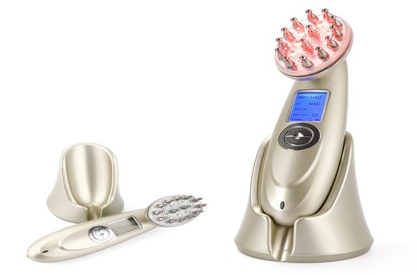 

anti hair loss comb electric laser hair growth equipment infrared rf nano red light ems vibration massage beauty hair brush2619781
