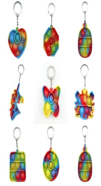 

tie dye sensory toys simple key ring push bubble poppers butterfly crab unicorn pineapple board fingertip bubbles puzzle finger fun g4e8rpg4