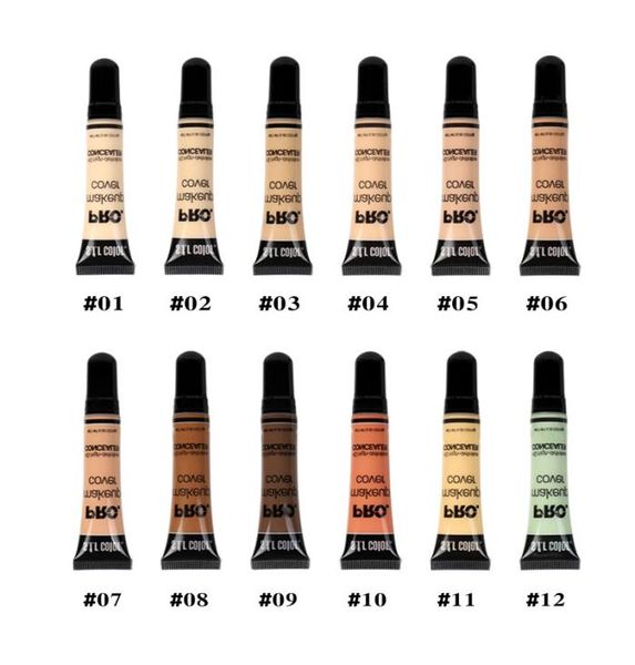 

12 colors makeup foundation isolation liquid brightens portable long lasting nonfading tube concealer cosmetic face primer 10g2101844
