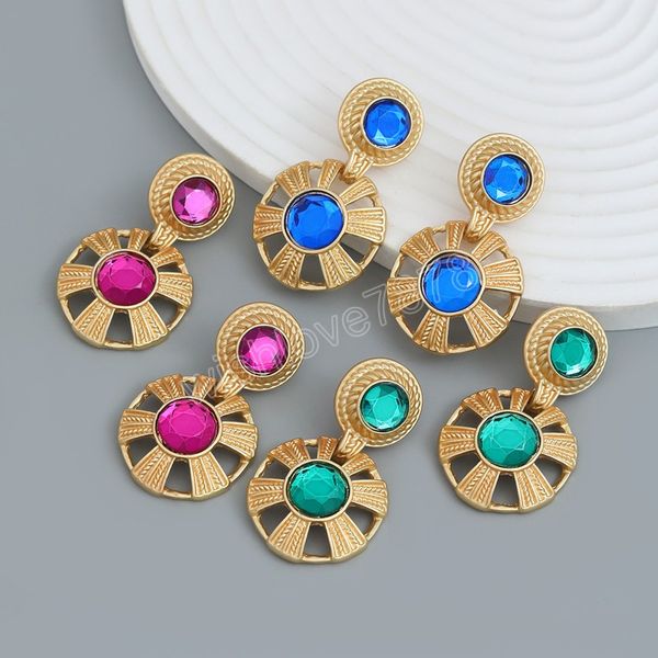 

fashionable metal hollow out geometric earrings for women's classic retro dangle earings banquet jewelry accessories, Silver