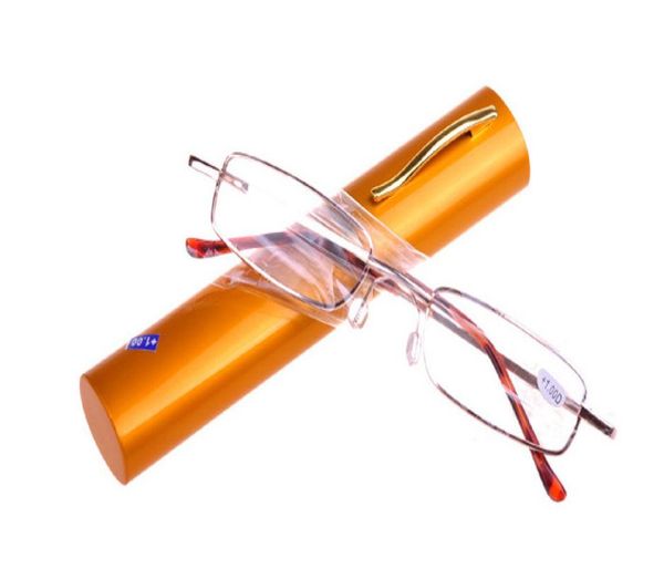 

20pcslot portable metal reading glasses with pen cases 100 to 4004299111