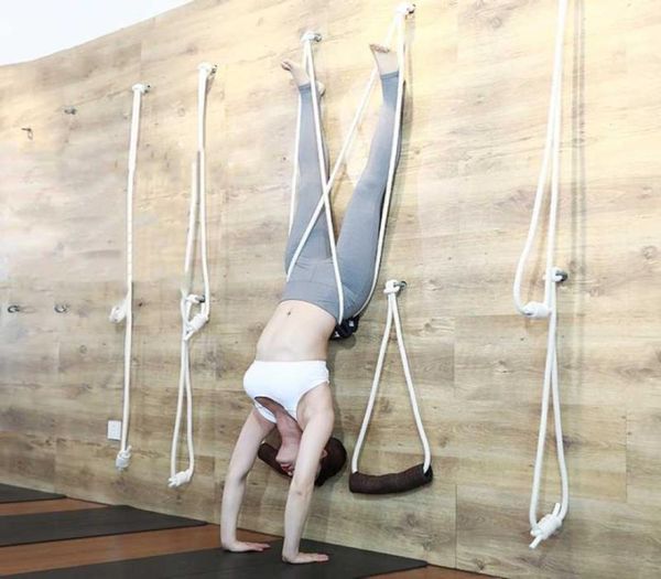 

iyengar yoga wall ropes sling kit yoga antigravity inversion accessorial tool with stainless steel expansion bolt1235199