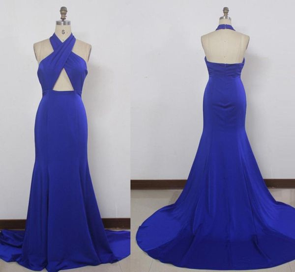 

satin sheath evening dresses royal blue 2019 criss cross prom dress new long evening gowns6087721, Black;red