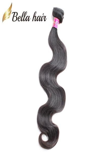 

malaysian hair weft extensions weaves body wave unprocessed human hair bundles natural color double wefts 2pcslot1261099, Black