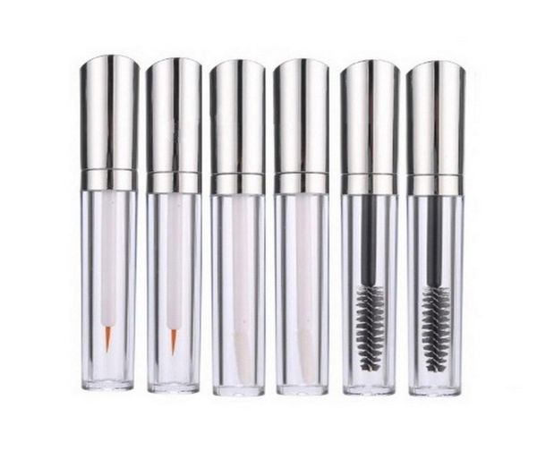 

5ml silver mascara abottle empty eyelash growth liquid bottle liquid eyeliner tube cosmetic container f201716843501407