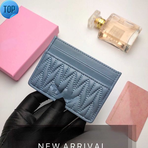 

brand designer card pack full sheepskin women's card bag pleated leather exquisite and small girl heart zero purse first choice for for