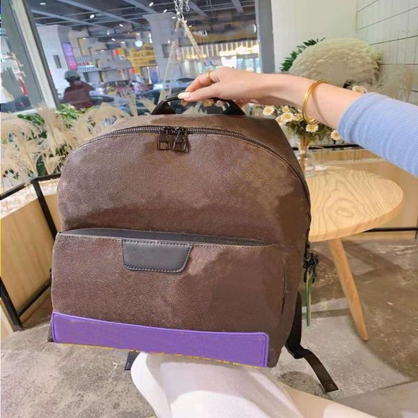 

leather backpack color contrast girls boys back pack men fashion women bags style travel bag luggage and handbag school backpack vfer