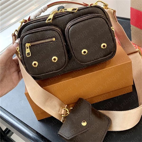 

2023 new crossbody bag leather womens casual shoulder bags wallet fashion designer bags backpack handbag multi-pocket bag