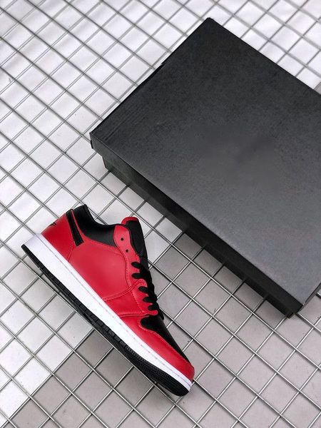 

classical jumpman 1s low men women shoes red black designer basketball shoes outdoor sneakers size available fast delivery with box