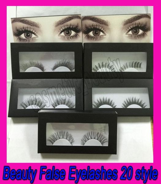 

20 style new upscale box false eyelashes handmade fake lashes voluminous fake eyelashes for eye lashes makeup1820917