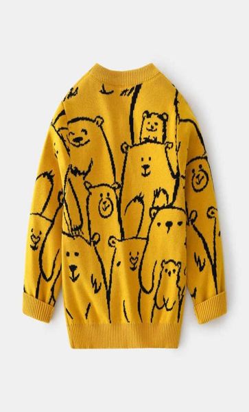 

children039s clothing spring autumn boys clothes casual sweaters boys girls crew neck sweater cartoon pullover long sleeve y1029219002, Blue