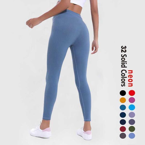 

lycra fabric solid color women yoga pants high waist sports gym wear leggings elastic fitness lady outdoor sports trousers, Black;white