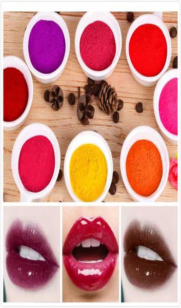 

10g long lasting pigment powder for lip gloss diy mineral lipstick blush eyeshadow handmade cosmetic lip gloss base partner3817217