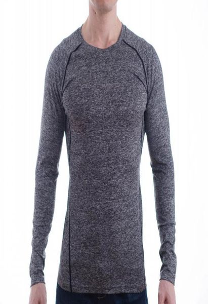 

autumn and winter outdoor sports men longsleeved sports fastdrying tight fitness clothes sports tshirts5556954