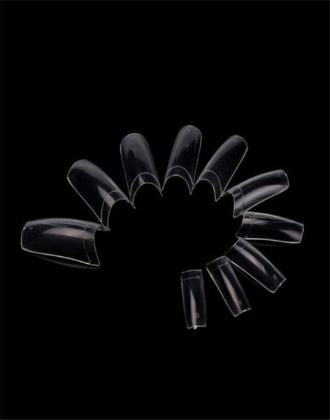 

fashion women tips transparent french false nail art kunstnagels kort faux ongles zsmw1286947, Red;gold