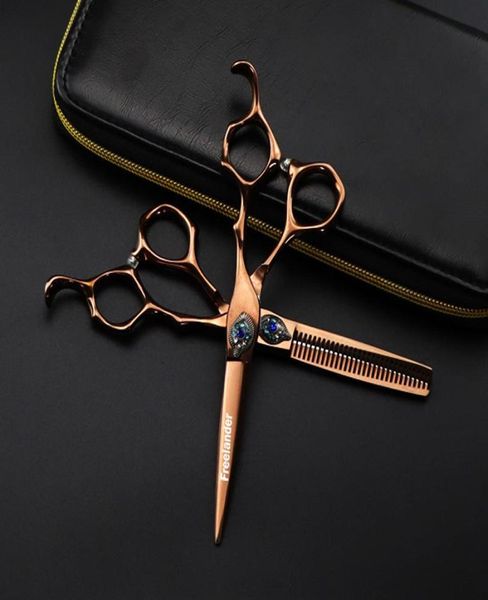 

hair scissors professional feather gem 6inch cutting hairdressing thinning shear barber for8589703