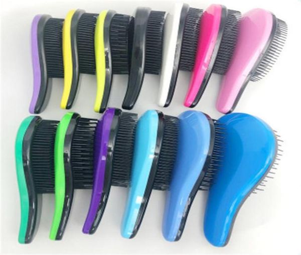 

2020 color hair comb plastic comb antiknot hair comb magic handle knot hair brush hairdresser beautician practical tool per9724859, Silver
