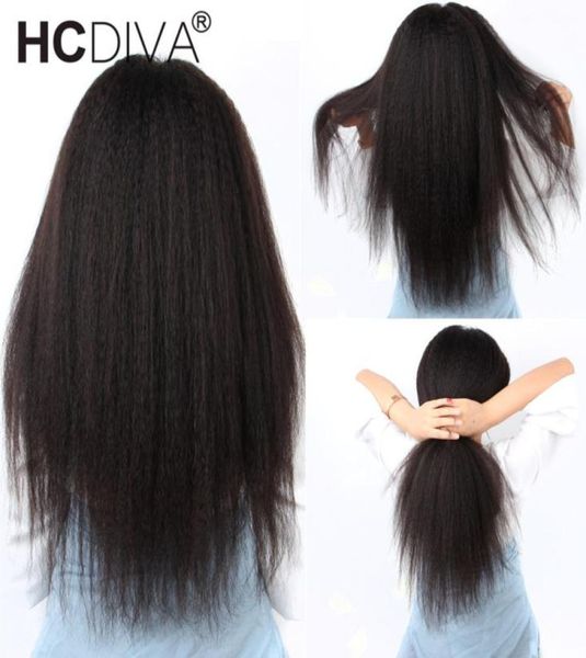 

afro kinky straight lace part wig 131 brazilian remy human hair 5inch deep part lace wig pixie cut wig 150 1026inch2192062, Black;brown