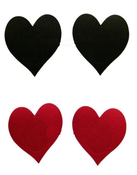 

4 colors nipple covers heart shape safety environmental protection tit tape nipple sticker pasties 10pairslot8262189