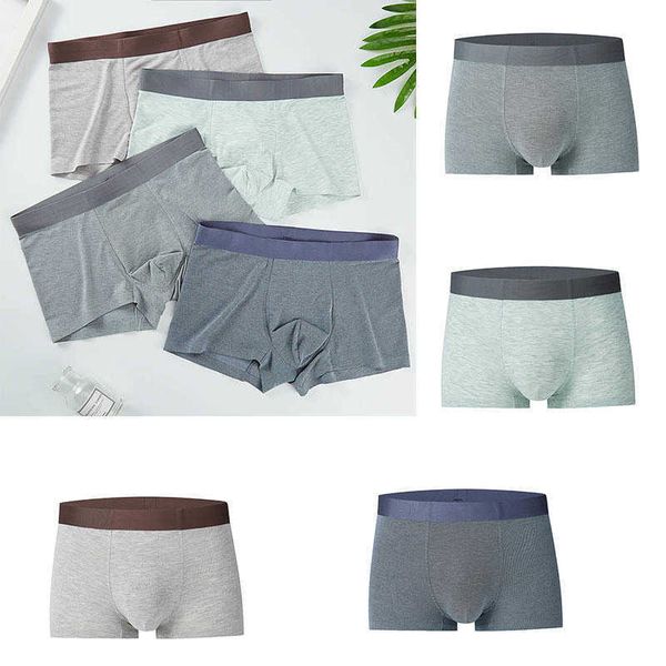

bamboo fiber men's boxer briefs underpants solid mid-waist seamless underwear breathable pants boy panties5j61, Black;white