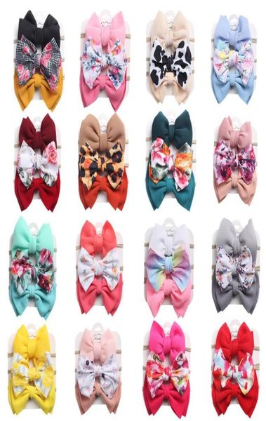 

3pcsset newborn baby big bow headbands with card printing hair band for girls headwrap accessories8927031, Slivery;white
