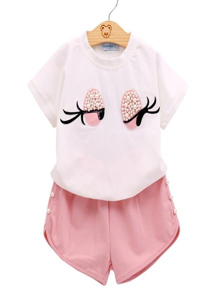 

baby girl clothes girls clothing set pearl girls set lovely toddler girl pants baby suit kids clothes4607615, White
