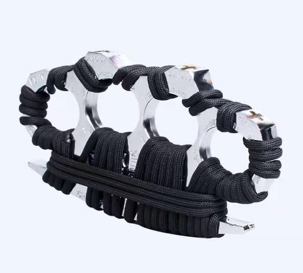 

fashion outdoors women men boxing finger protective gear ring tiger brass knuckle duster quality is very good hand tool weight 2305569278