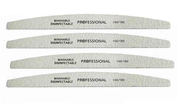 

5pcslot nail file 100180 sanding buffer block pedicure manicure buffing polish beauty tools professional nail files grey boat9136993