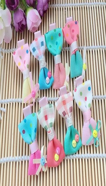 

30pcslot multi colors 21quot hair bows hairpins for kids girls children hair accessories baby hairbows girl hair bows with cli4576461, Slivery;white