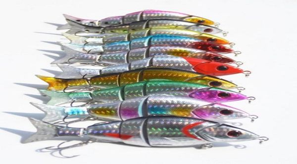 

12cm 21g multisections fishing lures minnow sea artificial 5 segments fish hard baits9223786