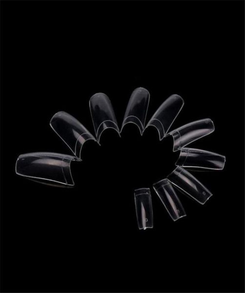 

fashion women tips transparent french false nail art kunstnagels kort faux ongles zsmw5475584, Red;gold