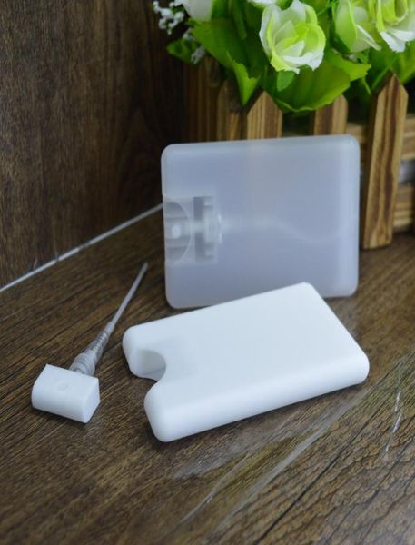 

20ml plastic credit card shape pocket size flat spray bottle for perfume women cosmetic disposable atomizer cap pot7475970