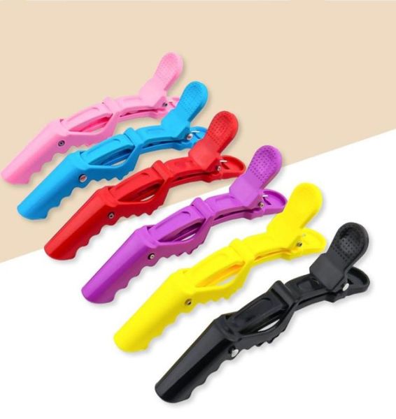 

whole 5pcs new colorful sectioning clips clamps hairdressing salon hair clips diy accessories hairpins hair styling tools rand2682242