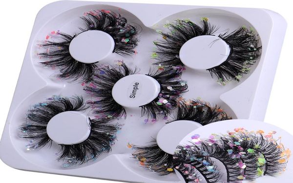 

crisscross curling up 3d thick sequined fake eyelashes extension soft light hand made reusable multilayer false lashes makeup acce1433868