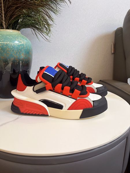 

casual shoes women travel leather lace-up sneaker cowhide fashion lady flat designer running trainers letters woman shoe platform men gym sn, Black