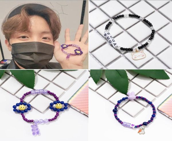 

8pcslot bts jhope army same style bracelet0123456787984389, Red;brown