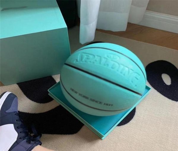 

spalding merch basketball balls commemorative edition pu game girl size 7 with box indoor outdoor7190060