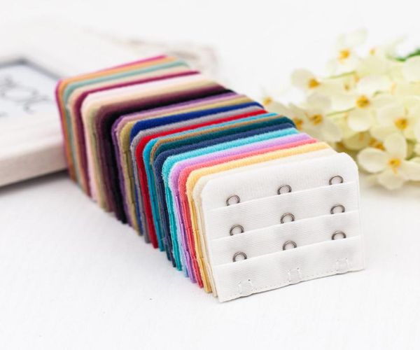 

useful ladies 3 rows 3 hooks bra strap long extender hook clip nude adjustable belt buckle with multicolor2534565