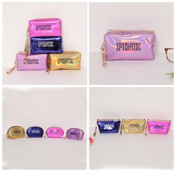 

pink laser cosmetic bag waterproof makeup bags women laser flash diamond leather bags kids purse6182240, White