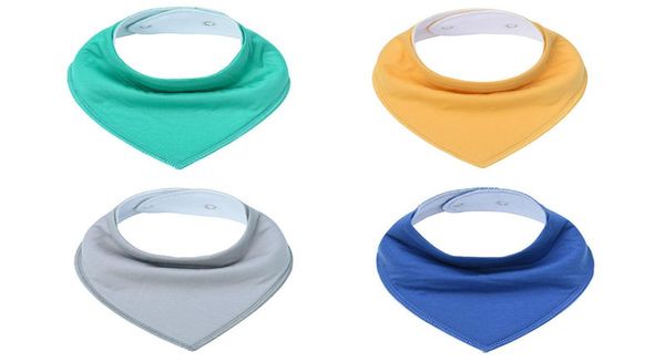 

baby bibs infant solid color burp cloths ins fashion bandana waterproof pure cotton saliva bibs kids pinafore dribble triangle bib9668725
