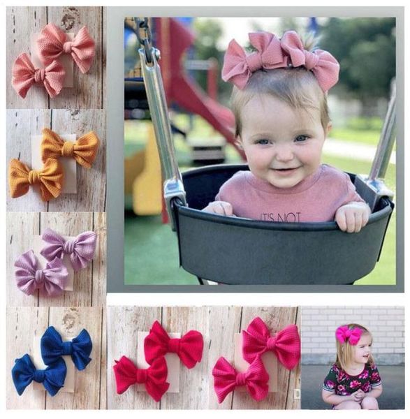 

new europe baby girls big bow hair clip kids bowknot barrette 2pcs set barrettes children hair accessory6795247, Slivery;white