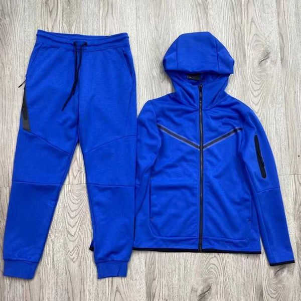 

nk sportswear tech mens tracksuits jackets with pants choice tracksuit casual jogger suit set training wear hoodie asian size comfortable fa, Gray