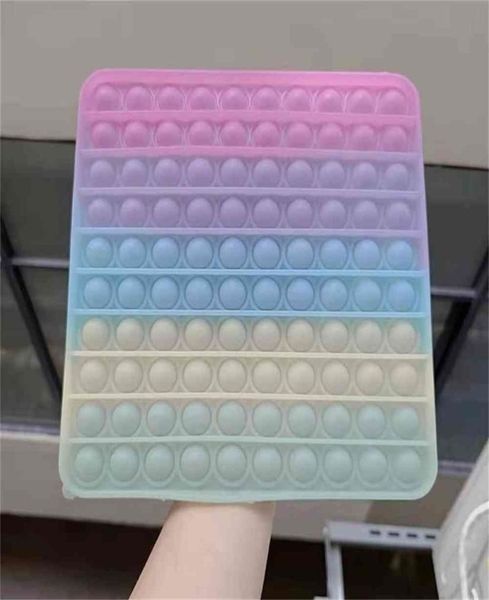 

heart square octagon circle round 20cm push pop bubble popper super big size tiktok fidget sensory toys changes colors in the sun 9220940