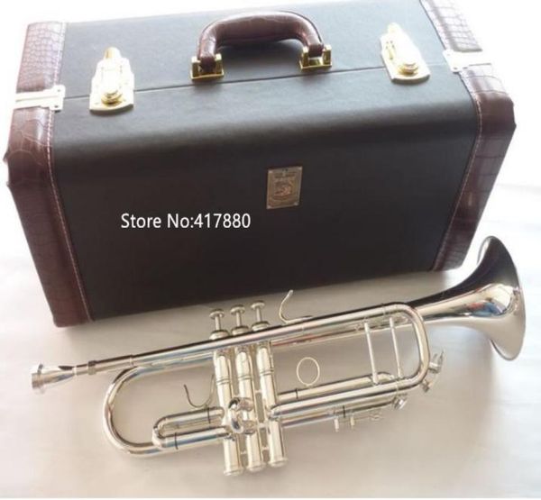

new arrival bach lt180s72 bb small trumpet silver golden key professional music instruments with case9917871