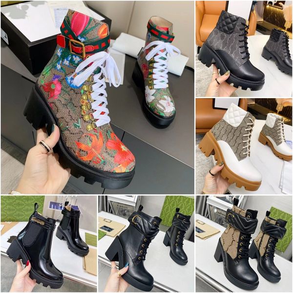 

women ankle boots designer fashion with double luxury retro leather chunky heel ankle belt boots outfit jack locomotive boots size 35-42, Black