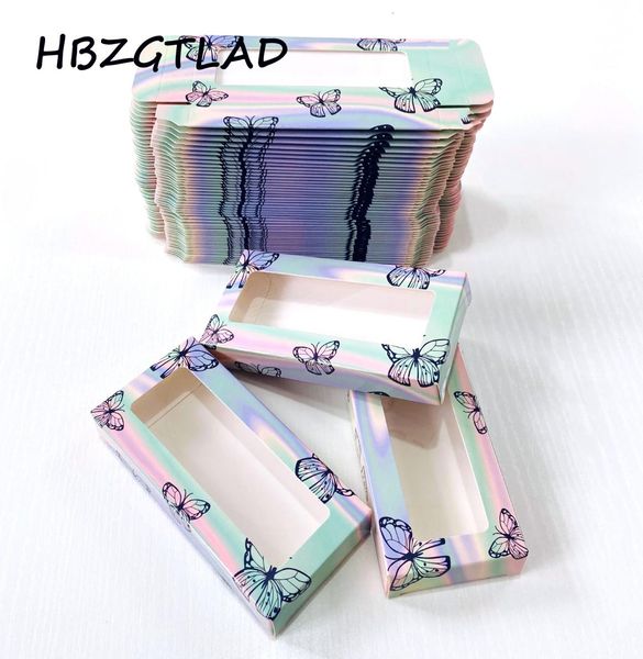 

multicolor butterfly print empty eyelash packaging cardboard 25mm paper box packaging false eyelashes package box fake eye lashes 6082694